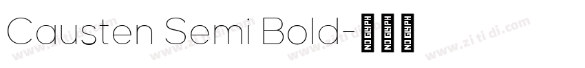 Causten Semi Bold字体转换